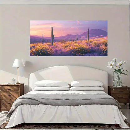Modern Vintage Southwest Wall Art Canvas Office Home Room Framed 120x60cm