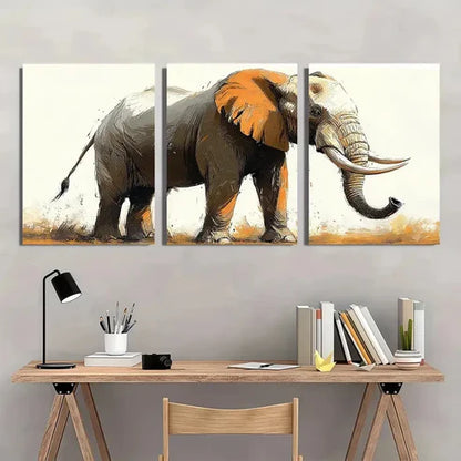 3pcs Animals Modern Preppy Dustin  Wall Art Set Canvas Unframed - High Quality Print 100% Australian Made Wall Canvas - Bella Home Decor