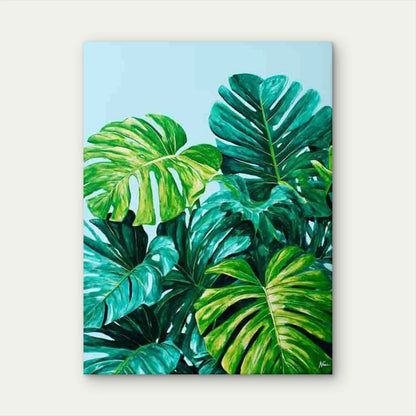 Tropical Plant Art Monstera Art Metal Print Ready to Hang