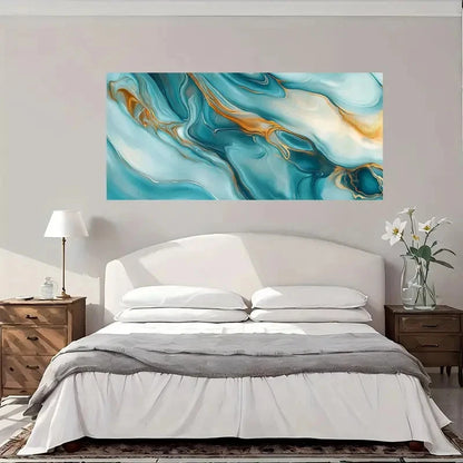 Swirl Abstract Color Mixing Wall Art Canvas Office Home Room Framed 120x60cm