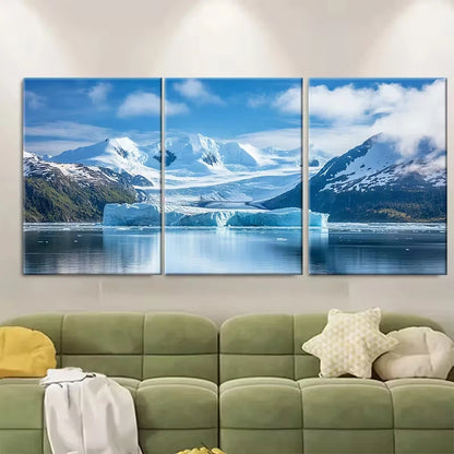 3pcs Kenai Fjords National Park Metal Print Ready to Hang Art