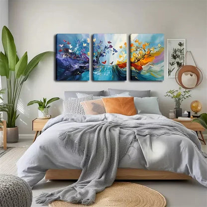 3pcs Magical Abstract Tree Wall Art Set Canvas Unframed - High Quality Print 100% Australian Made Wall Canvas