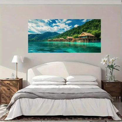 Fantasy Forest Side Wall Art Canvas Office Home Room Framed 120x60cm