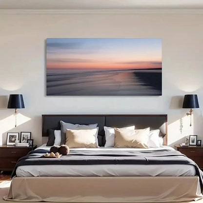 Modern Beach Sunrise Asian Wall Art Canvas Office Home Room Framed 120x60cm