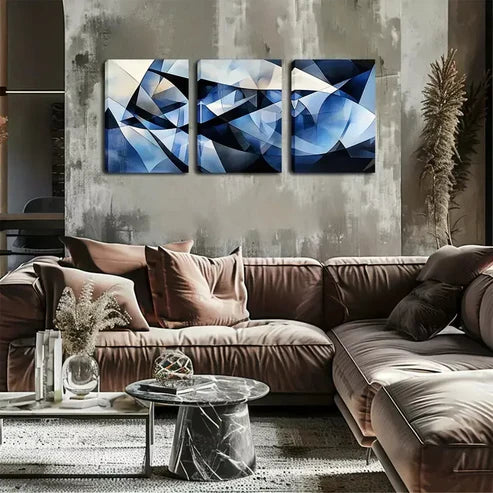 3pcs Good Luck Products, Abstract Patterns Wall Art Canvas Unframed - High Quality Print 100% Australian Made Wall Canvas - Bella Home Decor
