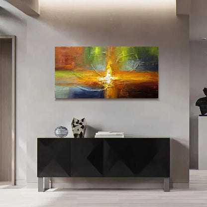 Colorful Explosion Of Textures Wall Art Canvas Office Home Room Framed 120x60cm