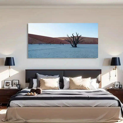 Desert Dead Tree Scenery Wall Art Canvas Office Home Room Framed 120x60cm