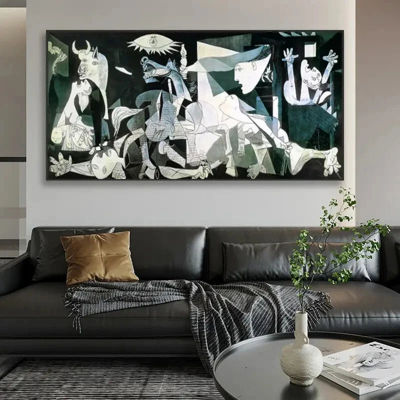 Pablo Picasso Guernica wall canvas office home room framed 120x60cm - Bella Home Decor