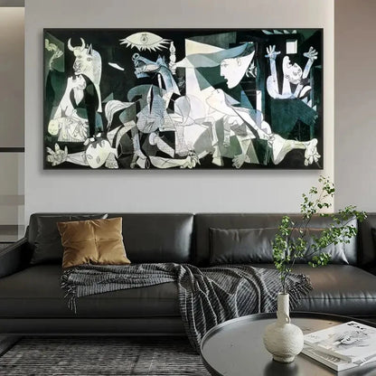 Pablo Picasso Guernica wall canvas office home room framed 120x60cm - Bella Home Decor