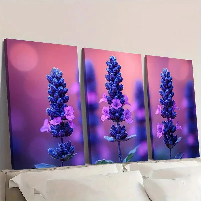 3pcs Dark Color Art Golden Light Art RT  Wall Art Set Canvas Framed 40x60cm - High Quality Print 100% Australian Made Wall Canvas Ready to Hang - Bella Home Decor