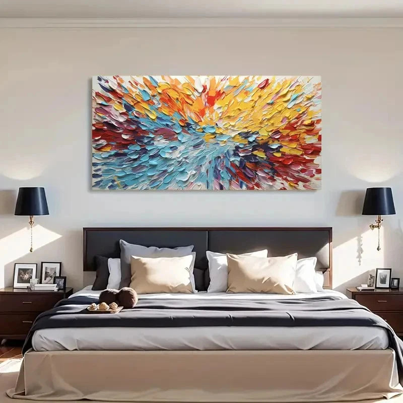 Minimalist Graffiti-Inspired Wall Art Canvas Office Home Room Framed 120x60cm - Bella Home Decor