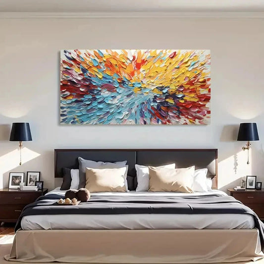 Minimalist Graffiti-Inspired Wall Art Canvas Office Home Room Framed 120x60cm