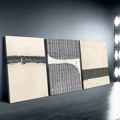 3pcs Abstract Geometric Canvas Prints Canvas Wall Art Set Canvas Framed 50x70cm - High Quality Print 100% Australian Made Wall Canvas Ready to Hang
