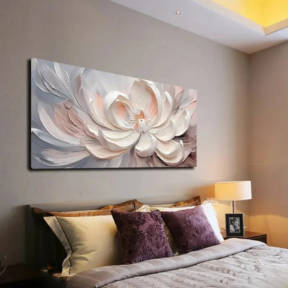 Pink & Peach Petals Wall Art canvas office home room framed 120x60cm