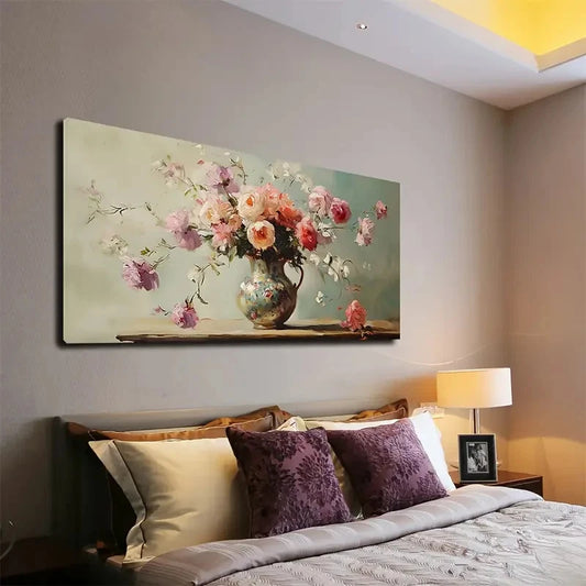 Modern Minimalist Blooming Wall Art canvas office home room framed 120x60cm