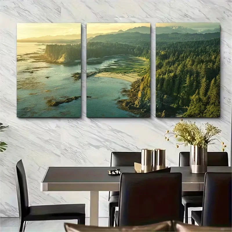 3pcs National Park Metal Print Ready to Hang Art