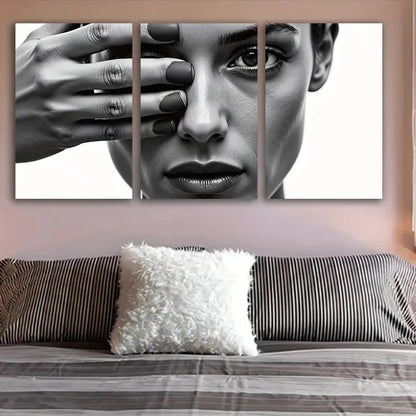 3pcs Black And White Photograph Wall Art Set Canvas Framed 40x60cm - High Quality Print 100% Australian Made Wall Canvas Ready to Hang - Bella Home Decor
