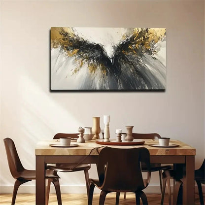 Large Modern Abstract Bird Wall Art Canvas Office Home Room Framed 120x60cm