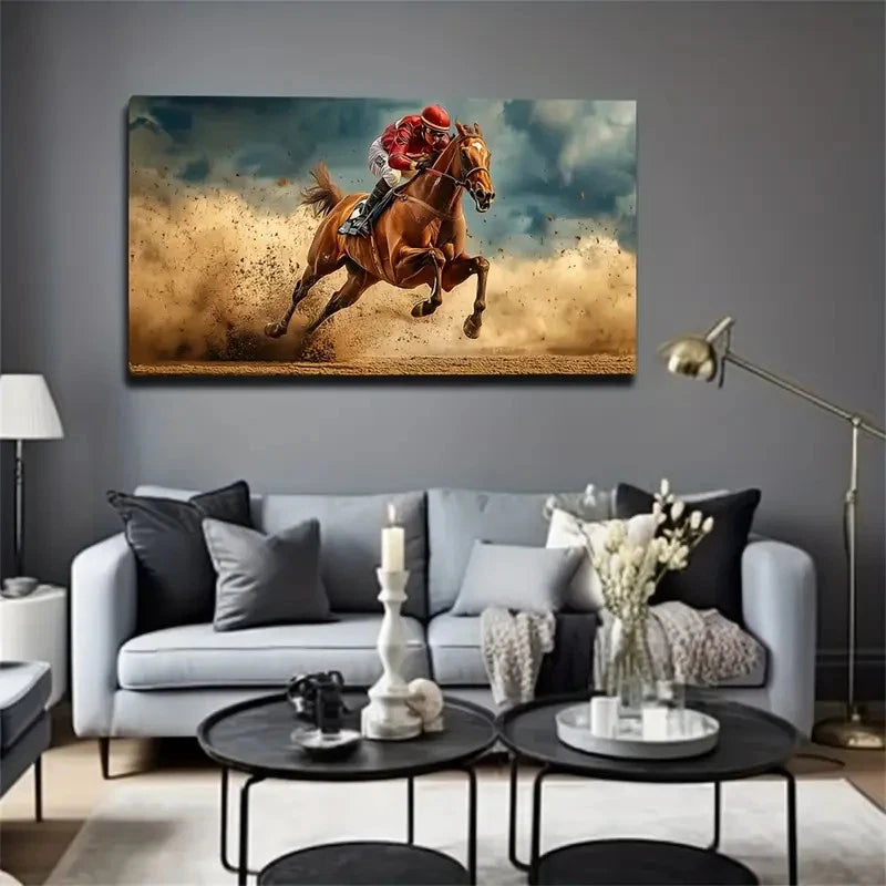 Scene Under Gloomy Sky Suitable Wall Art Canvas Office Home Room Framed 120x60cm