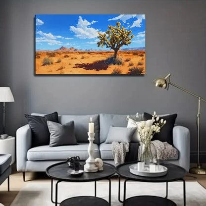 Desert Life Miracle Wall Art Canvas Office Home Room Framed 120x60cm