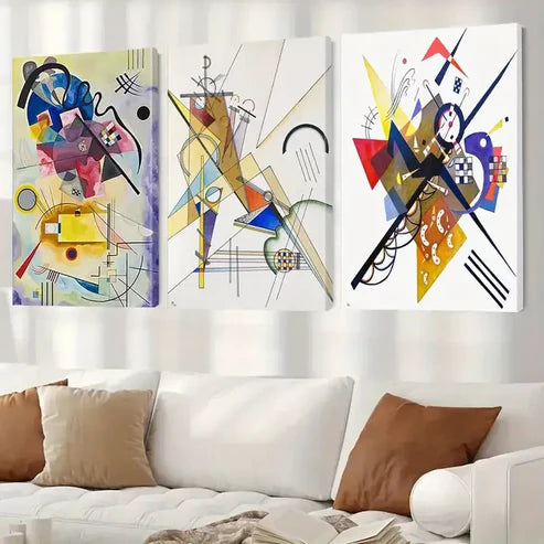 3pcs Abstract Modern Art Wall Art Canvas Unframed - High Quality Print 100% Australian Made Wall Canvas - Bella Home Decor