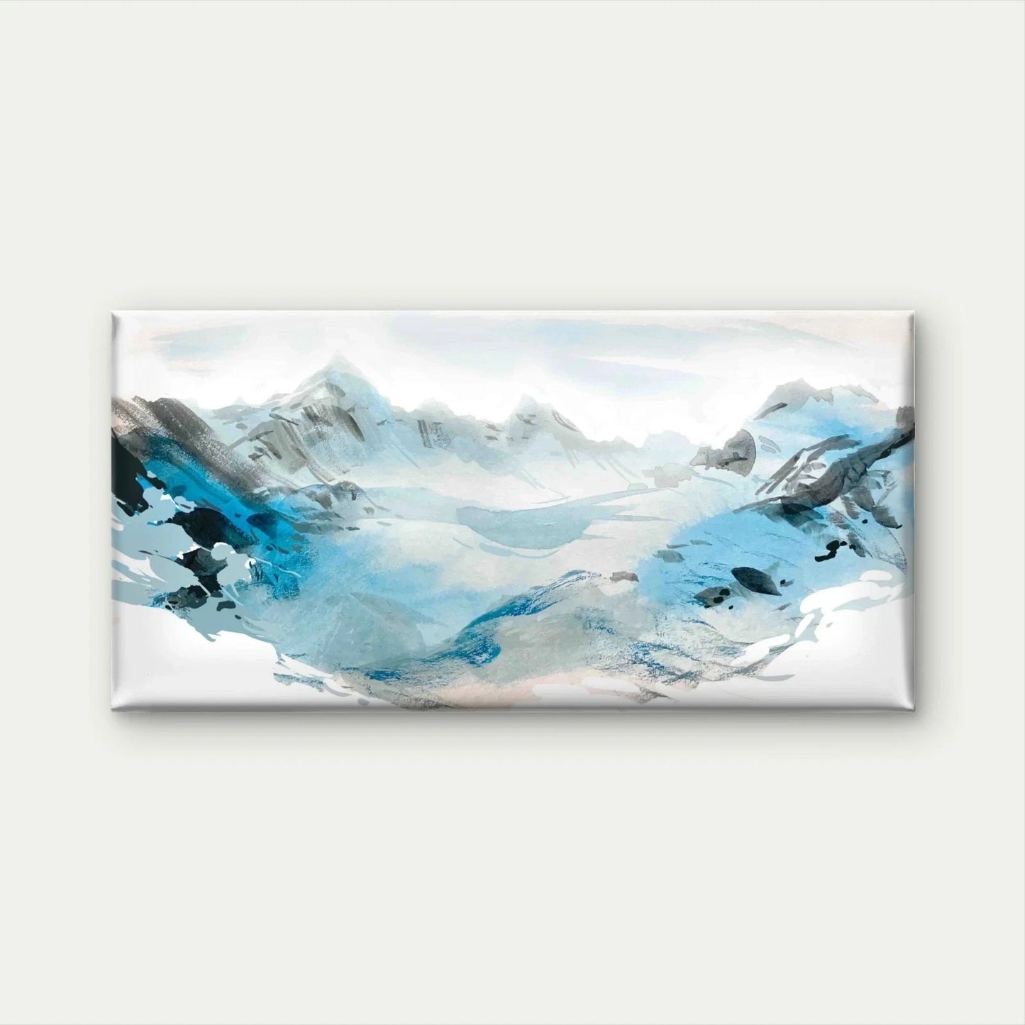 Blue Mountains Landscape Wall Art Canvas Office Home Room Framed 120x60cm