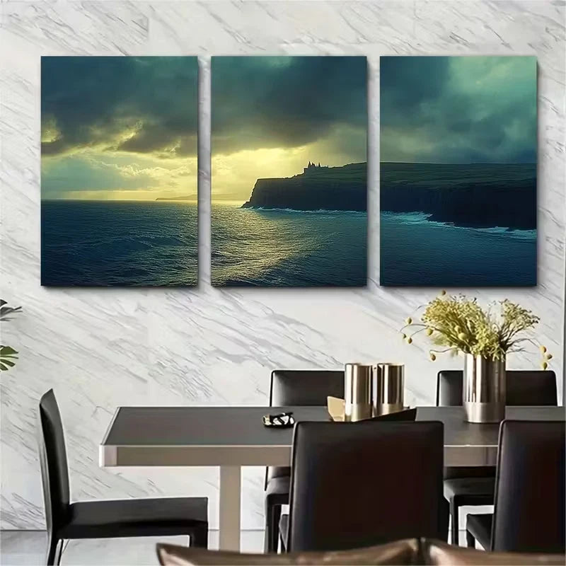 3pcs Turneresque Atmosphere Metal Print Ready to Hang Art