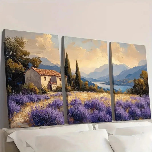 3pcs Neutral Floral Art Flowers NF Wall Art Set Canvas Framed 40x60cm - High Quality Print 100% Australian Made Wall Canvas Ready to Hang