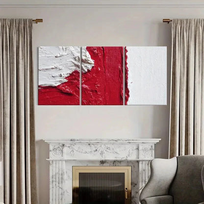 3pcs Abstract Art Contemporary Design Poster Metal Print Ready to Hang Art - Bella Home Decor