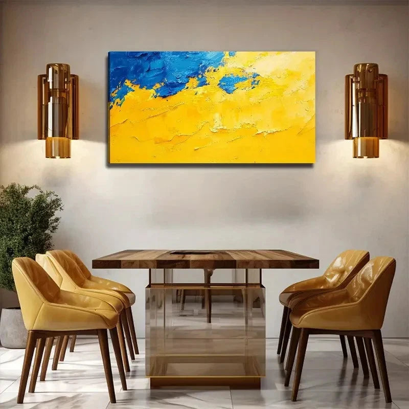 Abstract Color Suitable Wall Art Canvas Office Home Room Framed 120x60cm
