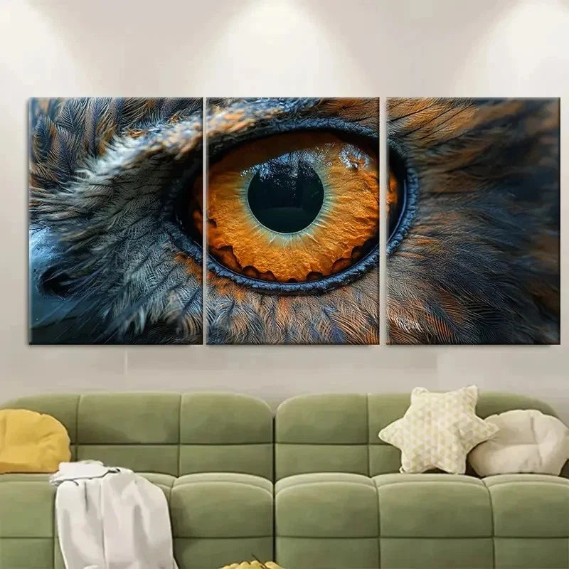 3pcs Woodland Birds Eye View RT   Wall Art Set Canvas Framed 40x60cm - High Quality Print 100% Australian Made Wall Canvas Ready to Hang