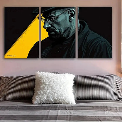 3pcs Dressed In Posters Of Men Wall Art Set Canvas Framed 60x90cm - High Quality Print 100% Australian Made Wall Canvas Ready to Hang - Bella Home Decor