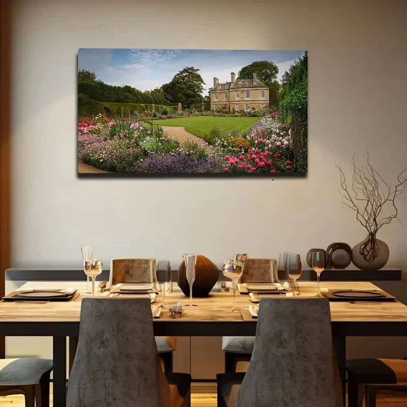 Blooming Flowers Wall Art Canvas Office Home Room Framed 120x60cm