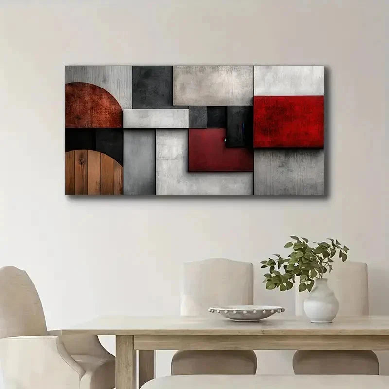 Scale Realistic Mural Interior Wall Art Canvas Office Home Room Framed 120x60cm