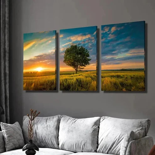 3pcs Gold White Marble Gilt Textured Lines Wall  Art Set Canvas Unframed - High Quality Print 100% Australian Made Wall Canvas - Bella Home Decor