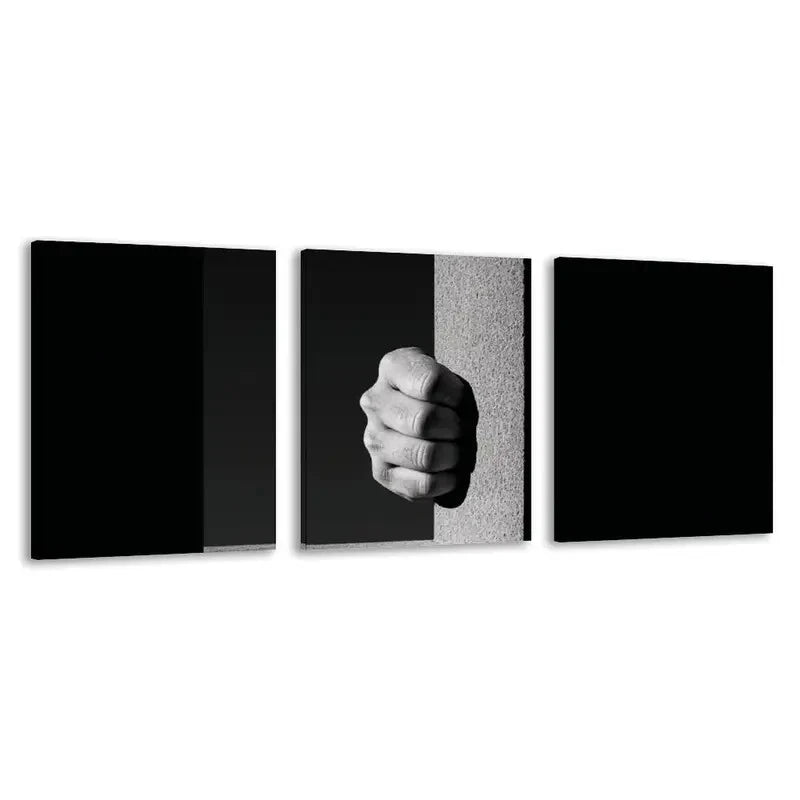 3pcs The Strong Grip Of Desperation Holds   Wall Art Set Canvas Framed 40x60cm - High Quality Print 100% Australian Made Wall Canvas Ready to Hang