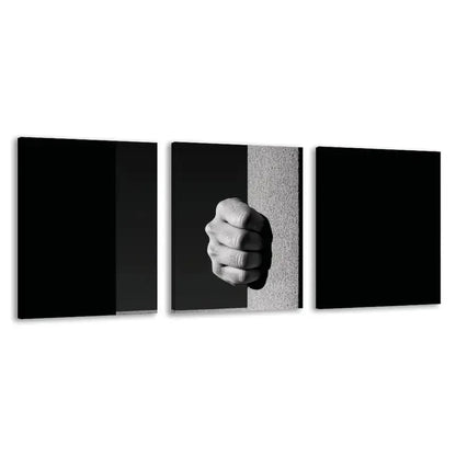 3pcs The Strong Grip Of Desperation Holds   Wall Art Set Canvas Framed 40x60cm - High Quality Print 100% Australian Made Wall Canvas Ready to Hang