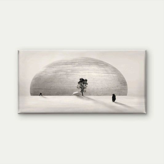 Surreal Harmony Minimalist Wall Art Canvas Office Home Room Framed 120x60cm