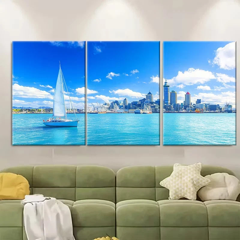 3pcs New Zealand Landscapes Metal Print Ready to Hang Art