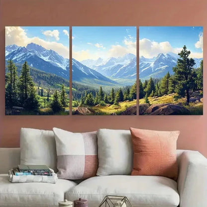 3pcs Rocky Mountain National Park Colorado Wall Art Canvas Unframed - High Quality Print 100% Australian Made Wall Canvas