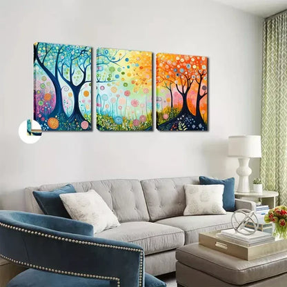 3pcs Impressive Trees, Wall Art Set Wall Art Canvas Unframed - High Quality Print 100% Australian Made Wall Canvas