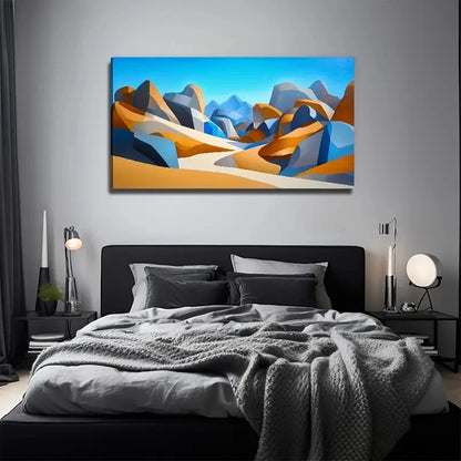 Vibrant Abstract Design Wall Art Canvas Office Home Room Framed 120x60cm