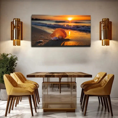 Modern Coastal Beach Wall Art Canvas Office Home Room Framed 120x60cm