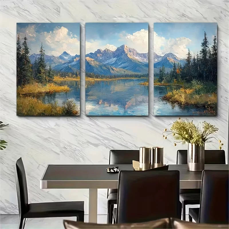 3pcs Arches Landscape Painting Utah National Park Metal Print Ready to Hang Art - Bella Home Decor