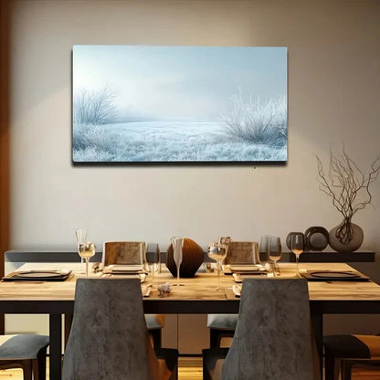 Elegant White Flowers Serene Wall Art Canvas Office Home Room Framed 120x60cm