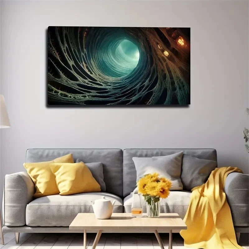 Modern Bohemian Abstract Wall Art Canvas Office Home Room Framed 120x60cm