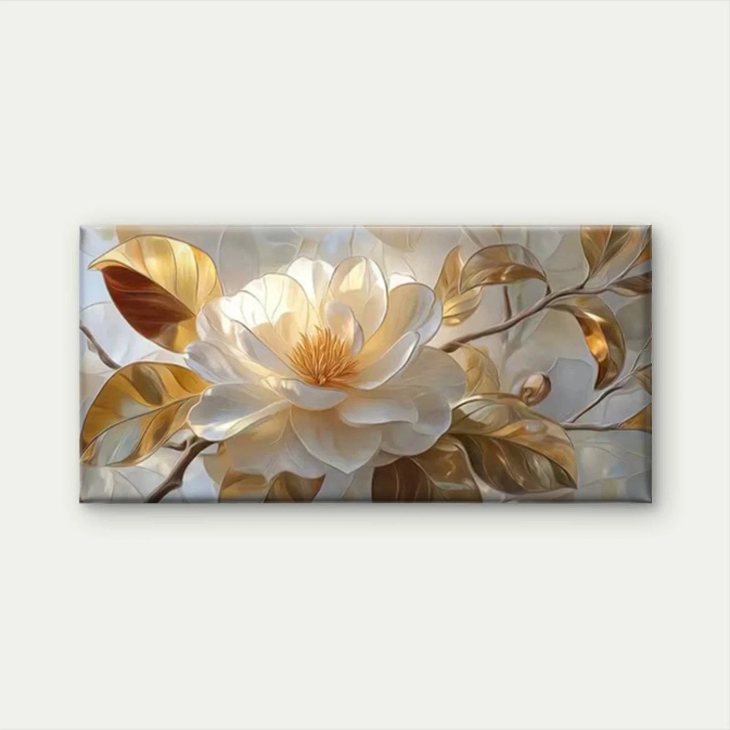 Modern Abstract Floral Wall Art Canvas Office Home Room Framed 120x60cm