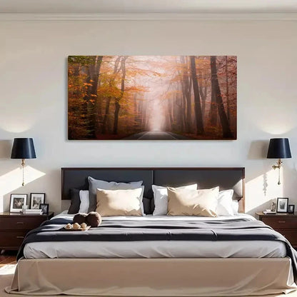 Vintage Asian Contemporary Wall Art Canvas Office Home Room Framed 120x60cm