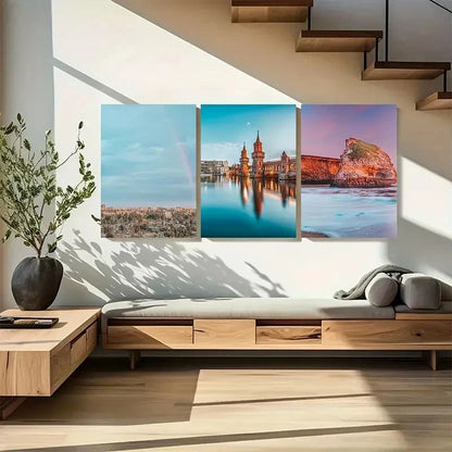 3pcs Addis Ababa Photo Art Metal Print Ready to Hang Art - Bella Home Decor