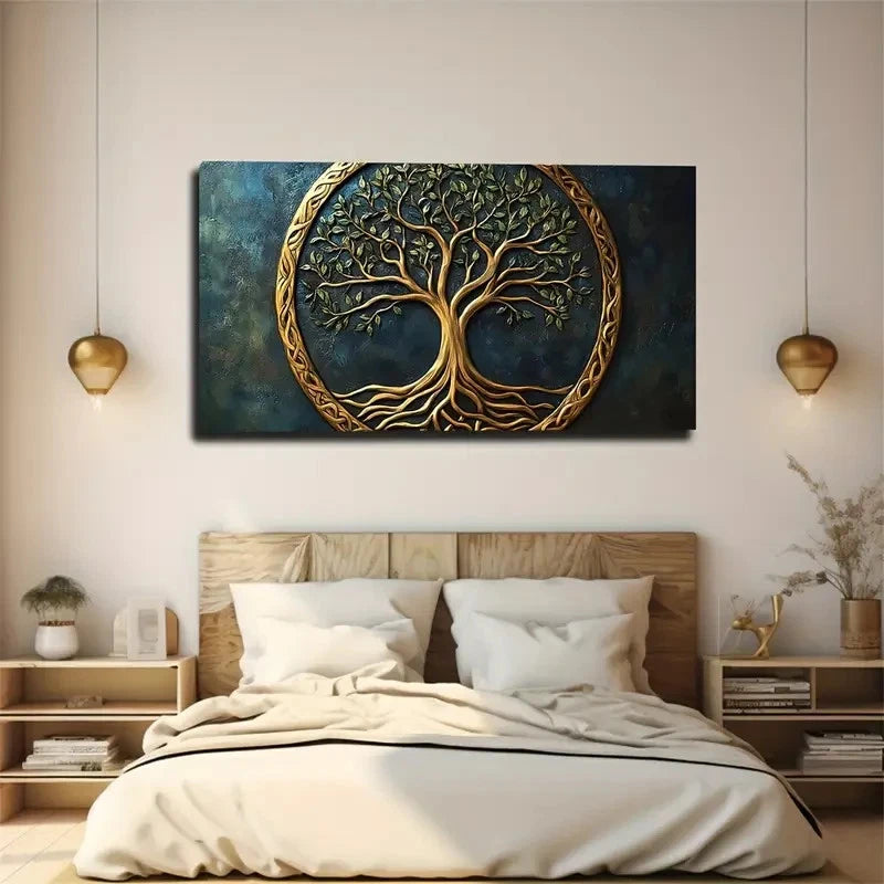 Dark Blue Background Perfect Wall Art Canvas Office Home Room Framed 120x60cm